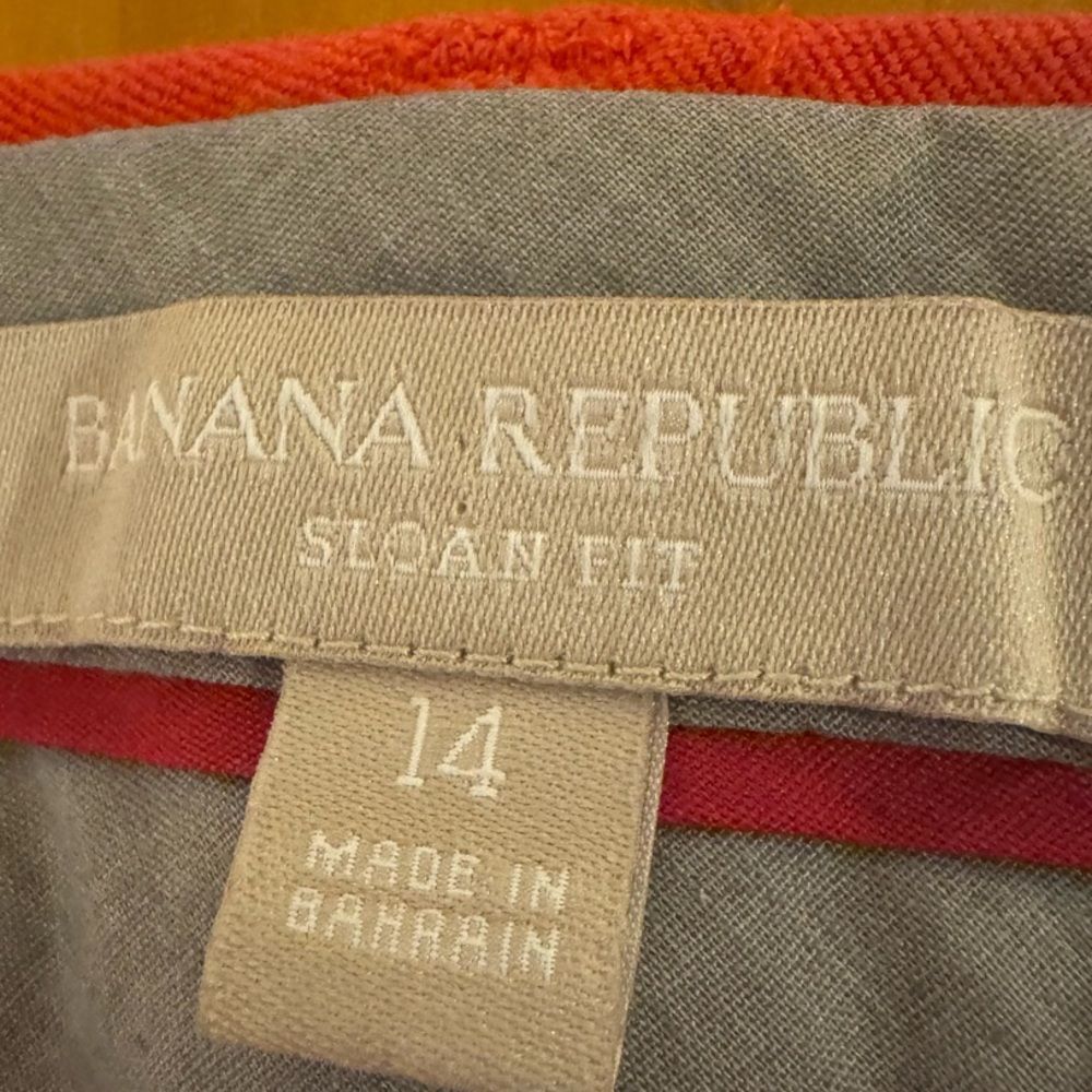 BANANA REPUBLIC WOMEN size 14 Orange Sloan Fit Business Casual Capsule Wardrobe - Picture 3 of 8